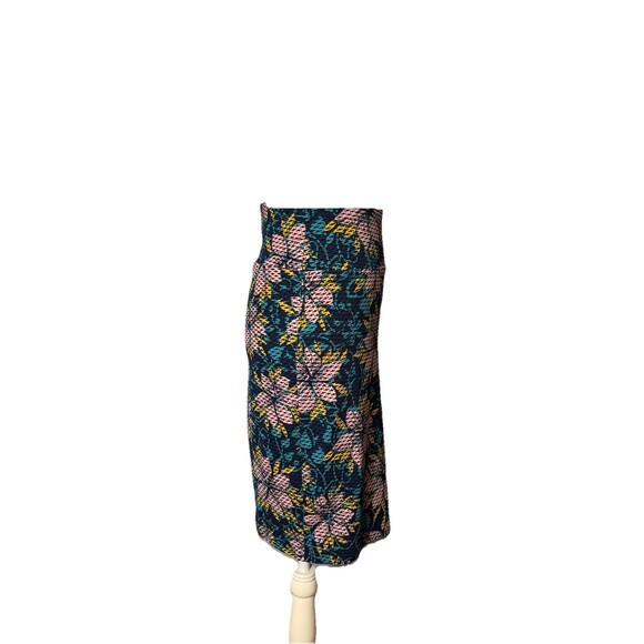 LULAROE Cassie Pencil Skirt Floral Textured Stretch Size S EUC - Picture 6 of 7